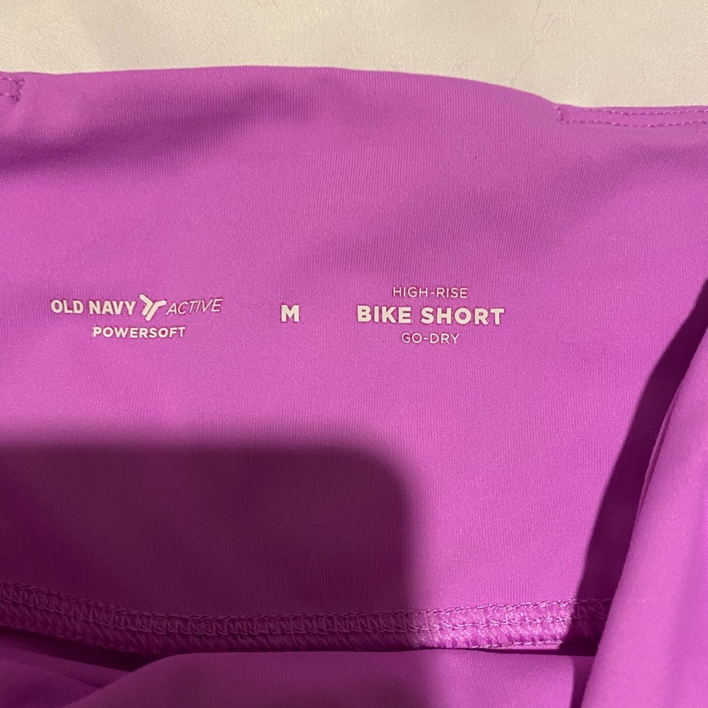 Old Navy Purple Bike Shorts Athletic Performance